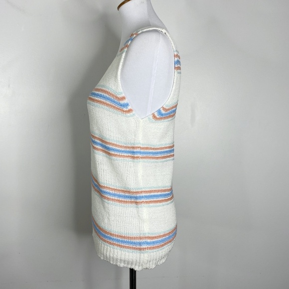 NWT 143 Story by Line Up Open Knit Striped Tank Sz. L - Picture 4 of 12